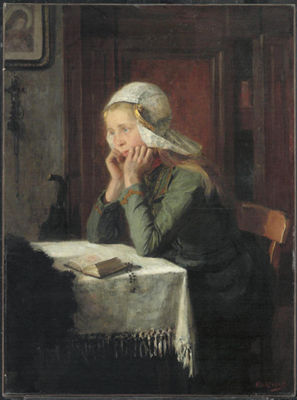 Saying her prayers