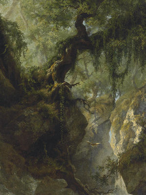 Sample artwork by Giuseppe Camino (1818 - 1890), known for landscape painting, wide panoramas, natural phenomena, scenographic landscapes, harmonious views, figures in nature. - View similar artists and auction records