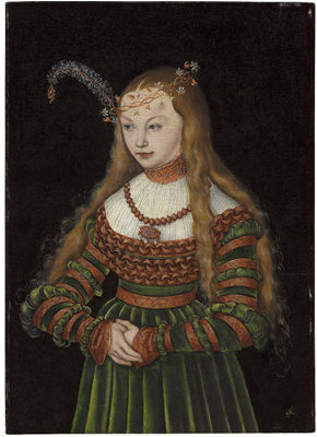 Portrait of Princess Sybille of Cleves, Wife of Johann Friedrich the Magnanimous of Saxony