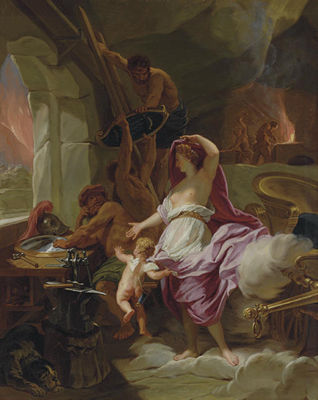 Venus at the forge of Vulcan by Jean Jouvenet - Auction record, sale price, and art valuation. Compare with similar artists and explore comparable artworks.