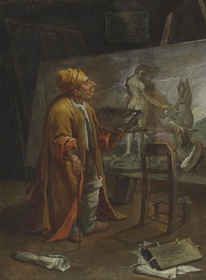 Paolo de Matteis in his Studio