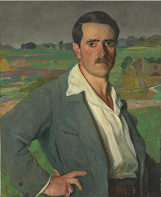 Portrait of Arnold Lakhovsky: Self-portrait