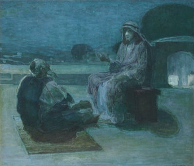 NICODEMUS COMING TO CHRIST by Henry Ossawa Tanner - Auction record, sale price, and art valuation. Compare with similar artists and explore comparable artworks.