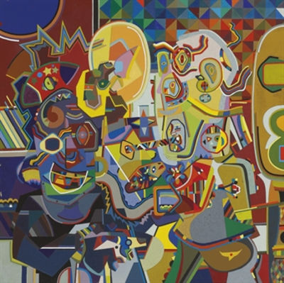 Sample artwork by Steve Wheeler (1912 - 1992), known for indian symbolic-zoomorph, non ob - View similar artists and auction records