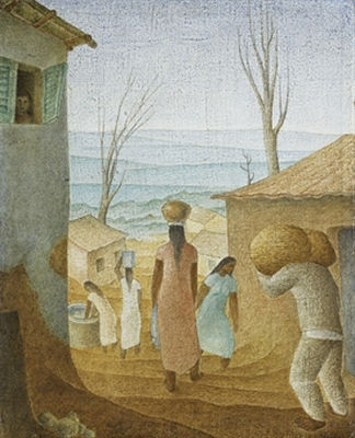 Campesinos by Hector Poleo - Auction record, sale price, and art valuation. Compare with similar artists and explore comparable artworks.