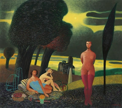 La sonámbula con paisaje by Gonzalo Cienfuegos - Auction record, sale price, and art valuation. Compare with similar artists and explore comparable artworks.
