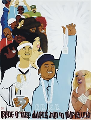 23 Bling Propaganda #3 by Iona Rozeal Brown - Auction record, sale price, and art valuation. Compare with similar artists and explore comparable artworks.