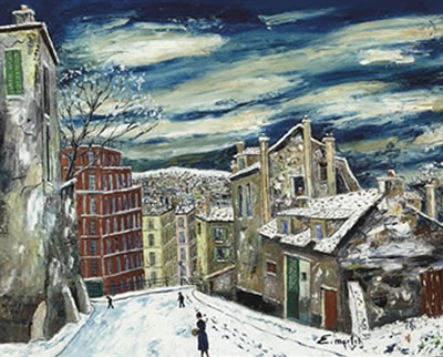 Sample artwork by Elisee Maclet (1881 - 1962), known for landscape, naive/folk art painting - View similar artists and auction records