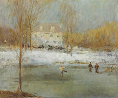 SKATER IN EAST HAMPTON, NEW YORK by William John Whittemore - Auction record, sale price, and art valuation. Compare with similar artists and explore comparable artworks.