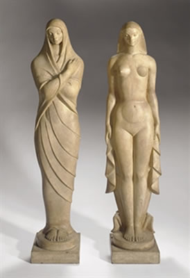 WINTER AND SUMMER : TWO SCULPTURES