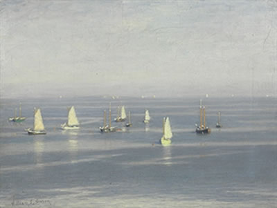 SAILBOATS AT SEA