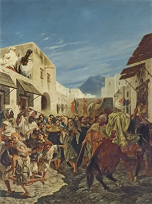 Musiciens juifs dans les rues de Tétuan