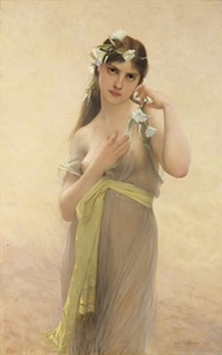 Sample artwork by Jules Joseph Lefebvre (1836 - 1911), known for figure and landscape painting, nudes - View similar artists and auction records
