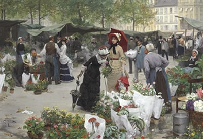 Le marché des fleurs
