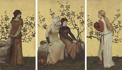 Sample artwork by Frederick Weekes (1833 - 1920), known for architectural and furniture design - View similar artists and auction records