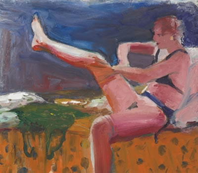 Woman Putting on Stocking by Elmer Nelson Bischoff - Auction record, sale price, and art valuation. Compare with similar artists and explore comparable artworks.