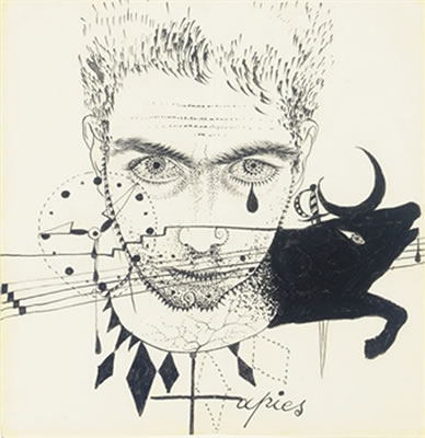 Portrait of Antoni Tapies: Self-portrait