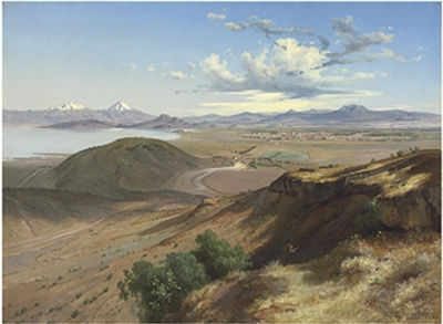 Valle de México desde el cerro de Santa Isabel
