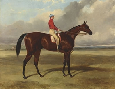 Mr. P.P. Rolt's Collingwood, with Nat Flatman up