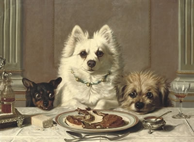 Sample artwork by Horatio Henry Couldery (1832 - 1918), known for animal painting (dogs and cats) - View similar artists and auction records