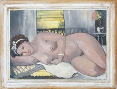A reclining nude