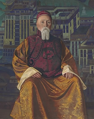 Sample artwork by Svetoslav Roerich (1904 - 1993), known for portrait, landscape and figure painting, drawing, museum director, architectkure - View similar artists and auction records