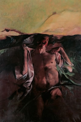 Mitad de desnudo masculino by Luis Caballero - Auction record, sale price, and art valuation. Compare with similar artists and explore comparable artworks.