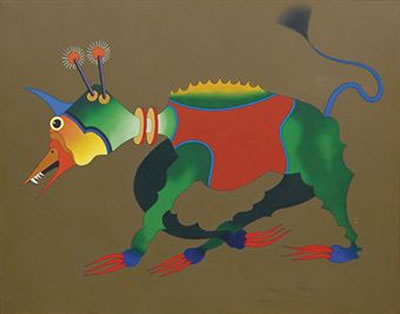 Sample artwork by Roberto Magalhaes (Born 1940), known for painting - View similar artists and auction records