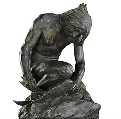 "Indian Capturing an Eagle"