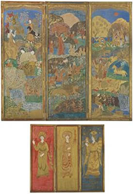 Three-Panel Screen