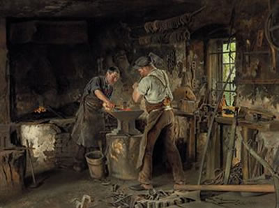 Sample artwork by Johann Hamza (1850 - 1927), known for genre painting - View similar artists and auction records