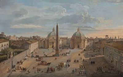 View of Piazza del Popolo, Rome