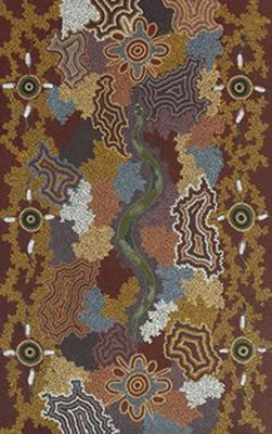Sample artwork by Mary Dixon Nungurrayi (Born 1942), known for aboriginal ar, floral dot designs - View similar artists and auction records