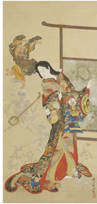 Sample artwork by Kyosai Kawanabe (1831 - 1889), known for painting, woodblock printing, caricature - View similar artists and auction records
