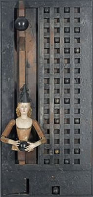 Sample artwork by Varujan Boghosian (Born 1926), known for constructions, collage, mod figure - View similar artists and auction records