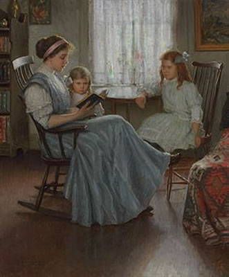 Sample artwork by Lee Lufkin Kaula (1865 - 1957), known for figure, landscape, portrait and genre painting - View similar artists and auction records