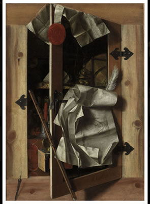 A trompe l'oeil still life with objects in a cupboard by Franciscus Gysbrechts - Auction record, sale price, and art valuation. Compare with similar artists and explore comparable artworks.
