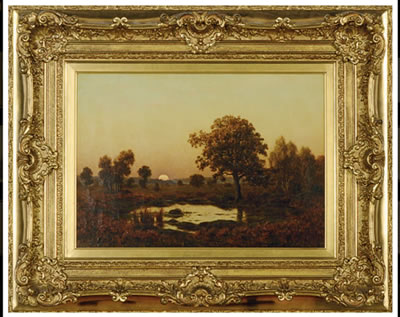 Sunset over the marsh by Adrien Schulz - Auction record, sale price, and art valuation. Compare with similar artists and explore comparable artworks.