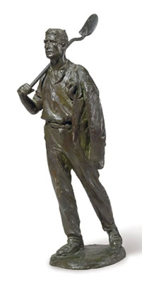 Laborer with Shovel and Coat