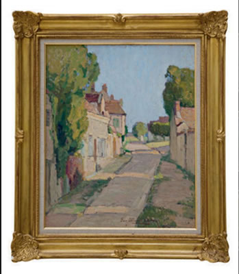 Rue de Village by Eugène Schlumberger - Auction record, sale price, and art valuation. Compare with similar artists and explore comparable artworks.