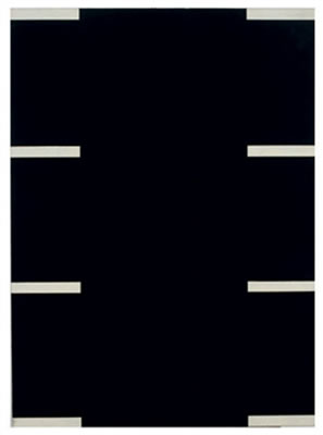 Three across/Black - a triptych