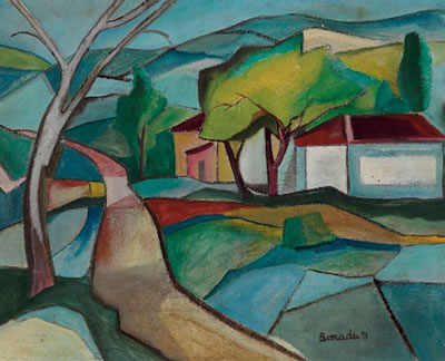 Sample artwork by Aldo Bonadei (1906 - 1974), known for futurist and expressionist painting, costume design - View similar artists and auction records