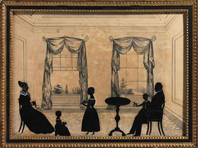 Interior Scene with Silhouettes by Samuel Metford - Auction record, sale price, and art valuation. Compare with similar artists and explore comparable artworks.
