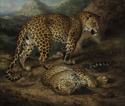 Sample artwork by William Huggins (1820 - 1884), known for animal art, buildings and literary theme painting and drawing - View similar artists and auction records
