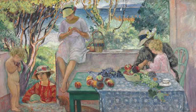 Le goûter sur la terrasse à Sainte-Maxime