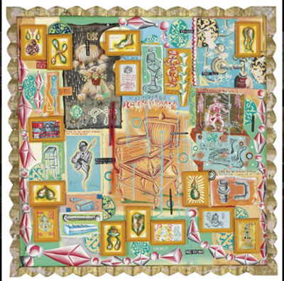 Sample artwork by Cisco Jimenez (Born 1969), known for painting, ceramics, assemblage - View similar artists and auction records