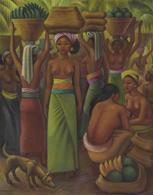 Offering of Fruits for the Temple