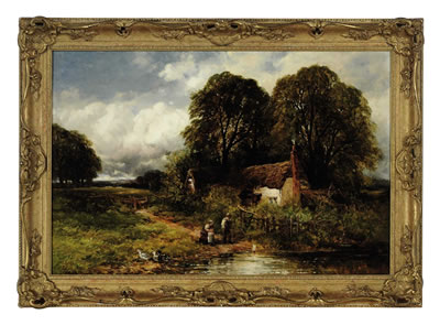 Playing by the pond