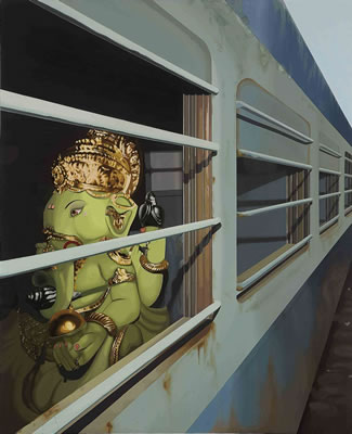 Untitled - I (Ganesha on a Train)