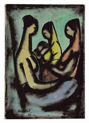 Untitled (Mother and Child with Attendants)